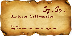 Szalczer Szilveszter névjegykártya
